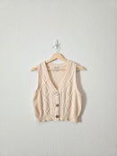 Cable Knit Sweater Vest (L)