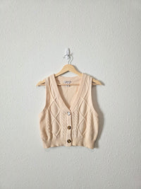 Cable Knit Sweater Vest (L)
