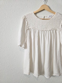 Smocked Short Sleeve Top (M)