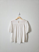 Smocked Short Sleeve Top (M)