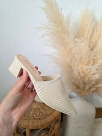 Splendid Ribbed Mules (6.5)
