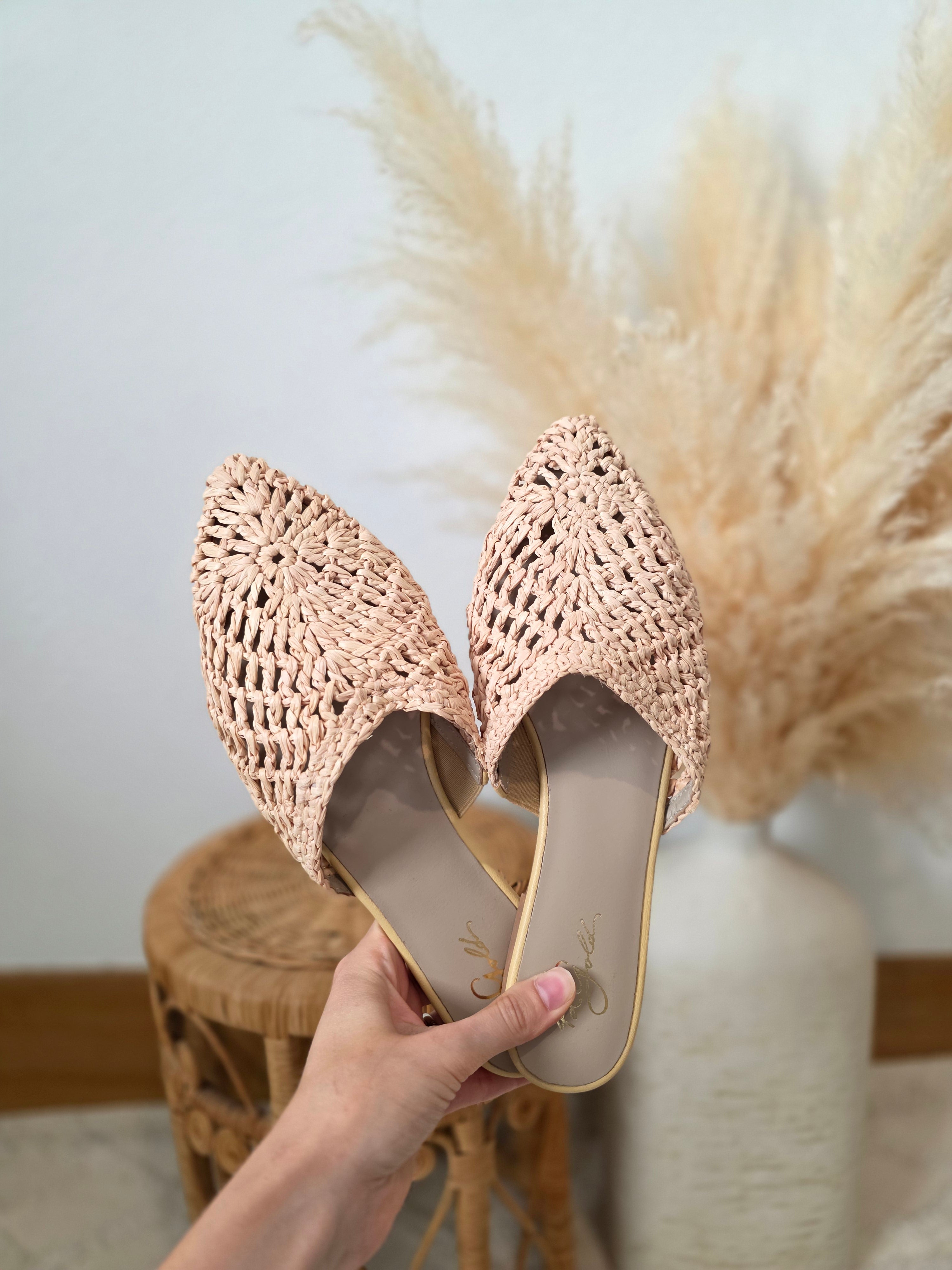 Raffia Woven Mules (10)