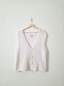 Textured Knit Sweater Vest (L)