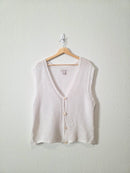 Textured Knit Sweater Vest (L)