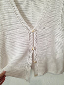 Textured Knit Sweater Vest (L)