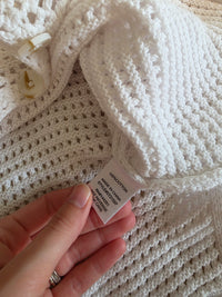 Textured Knit Sweater Vest (L)