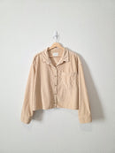 Neutral Corduroy Button Up (L)