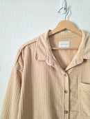 Neutral Corduroy Button Up (L)
