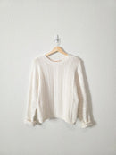 Textured Cotton Sweater (M)