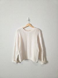 Textured Cotton Sweater (M)