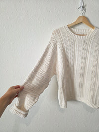 Textured Cotton Sweater (M)
