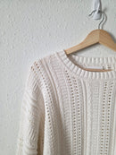 Textured Cotton Sweater (M)