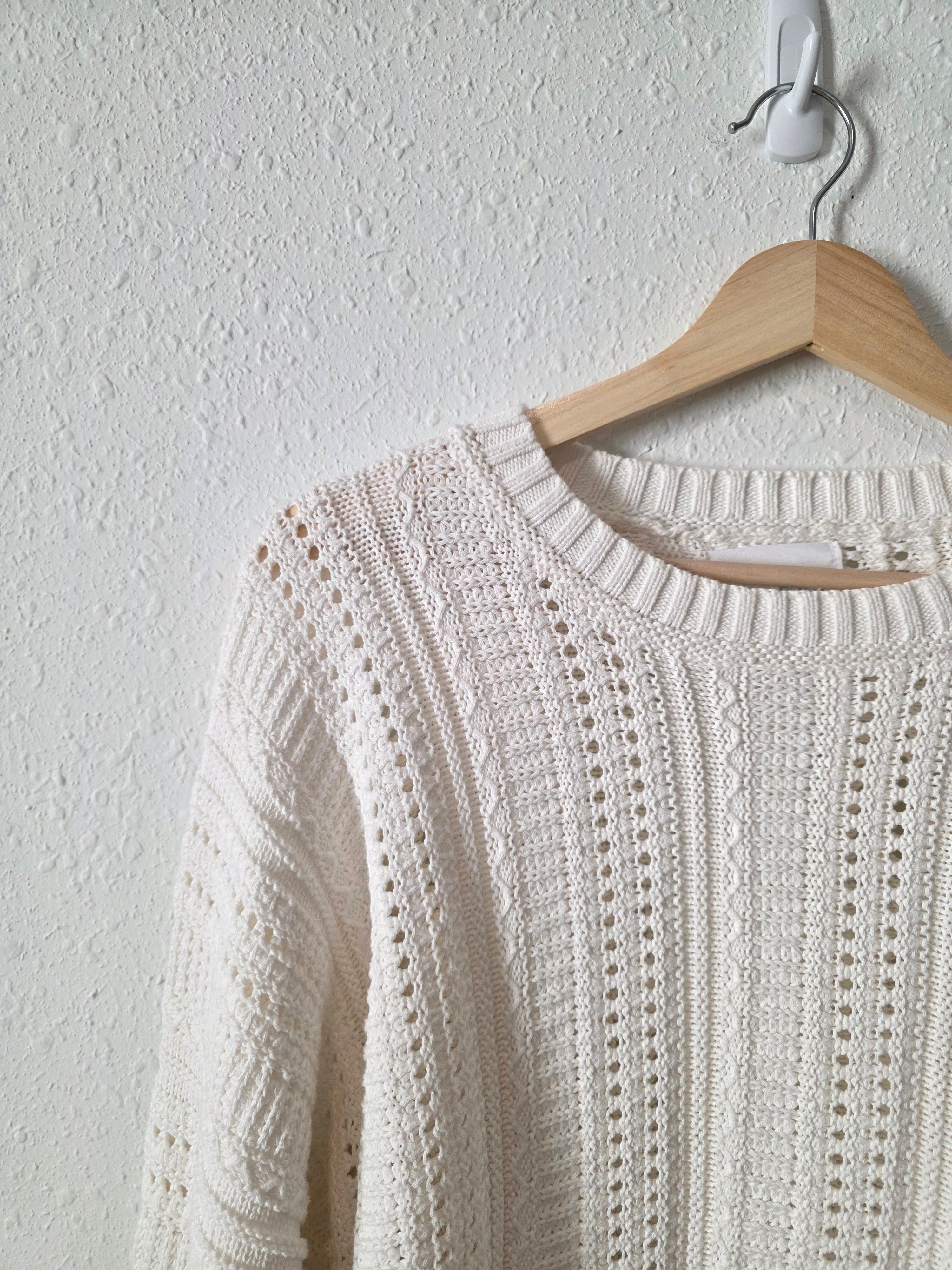 Textured Cotton Sweater (M)