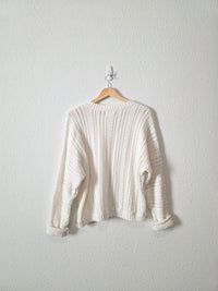 Textured Cotton Sweater (M)