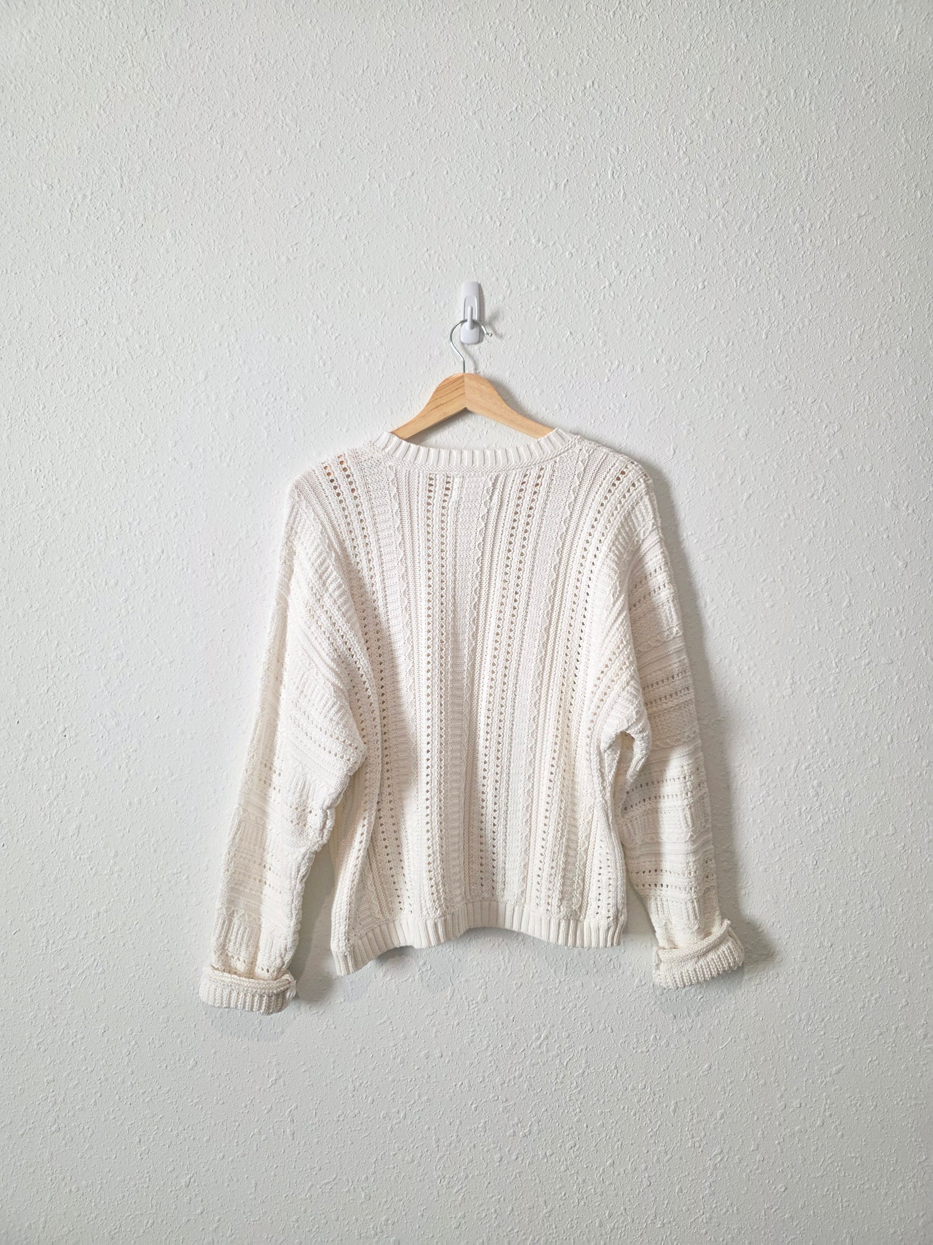 Textured Cotton Sweater (M)