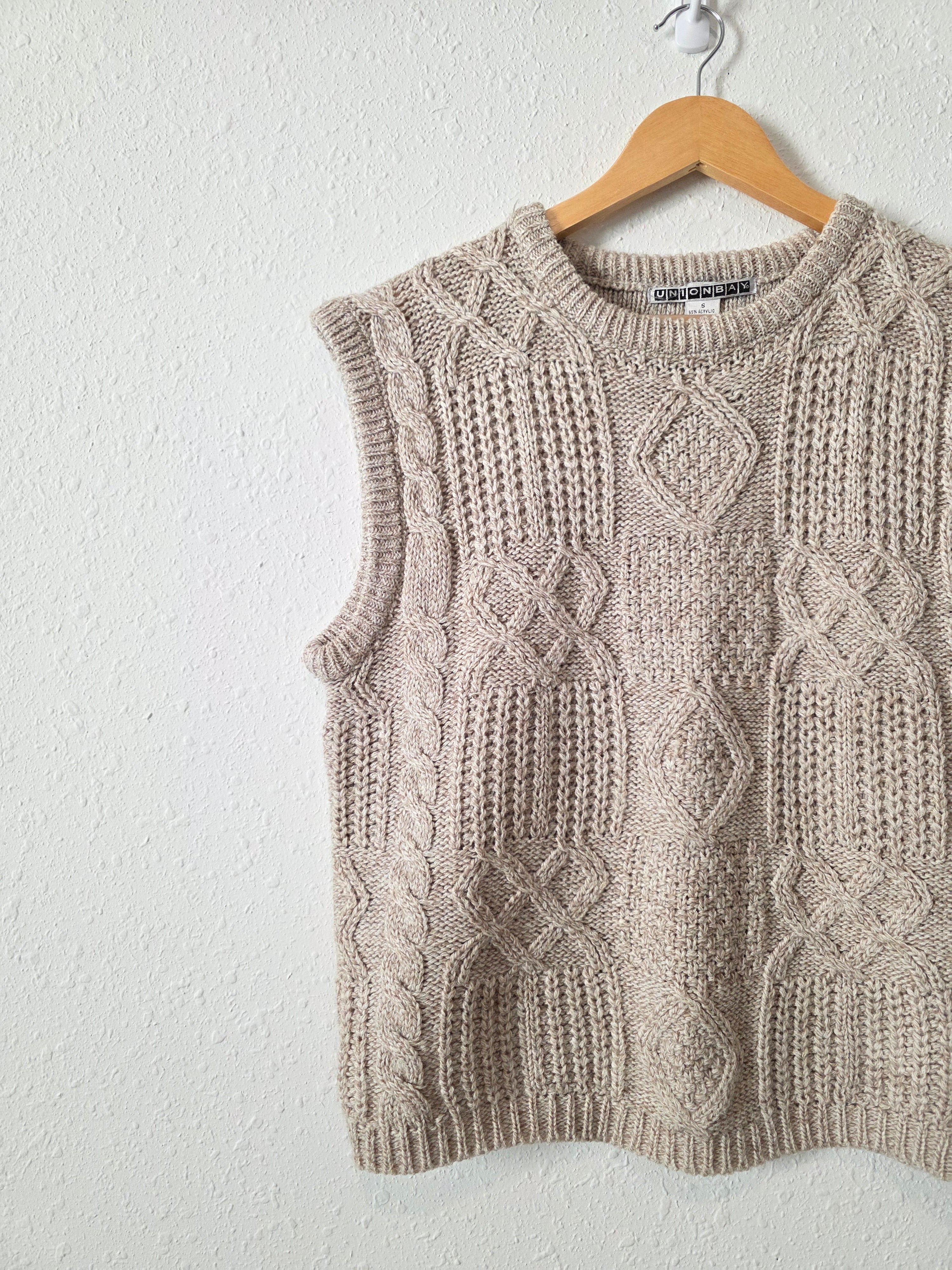 Vintage Chunky Sweater Vest (S)