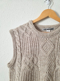Vintage Chunky Sweater Vest (S)