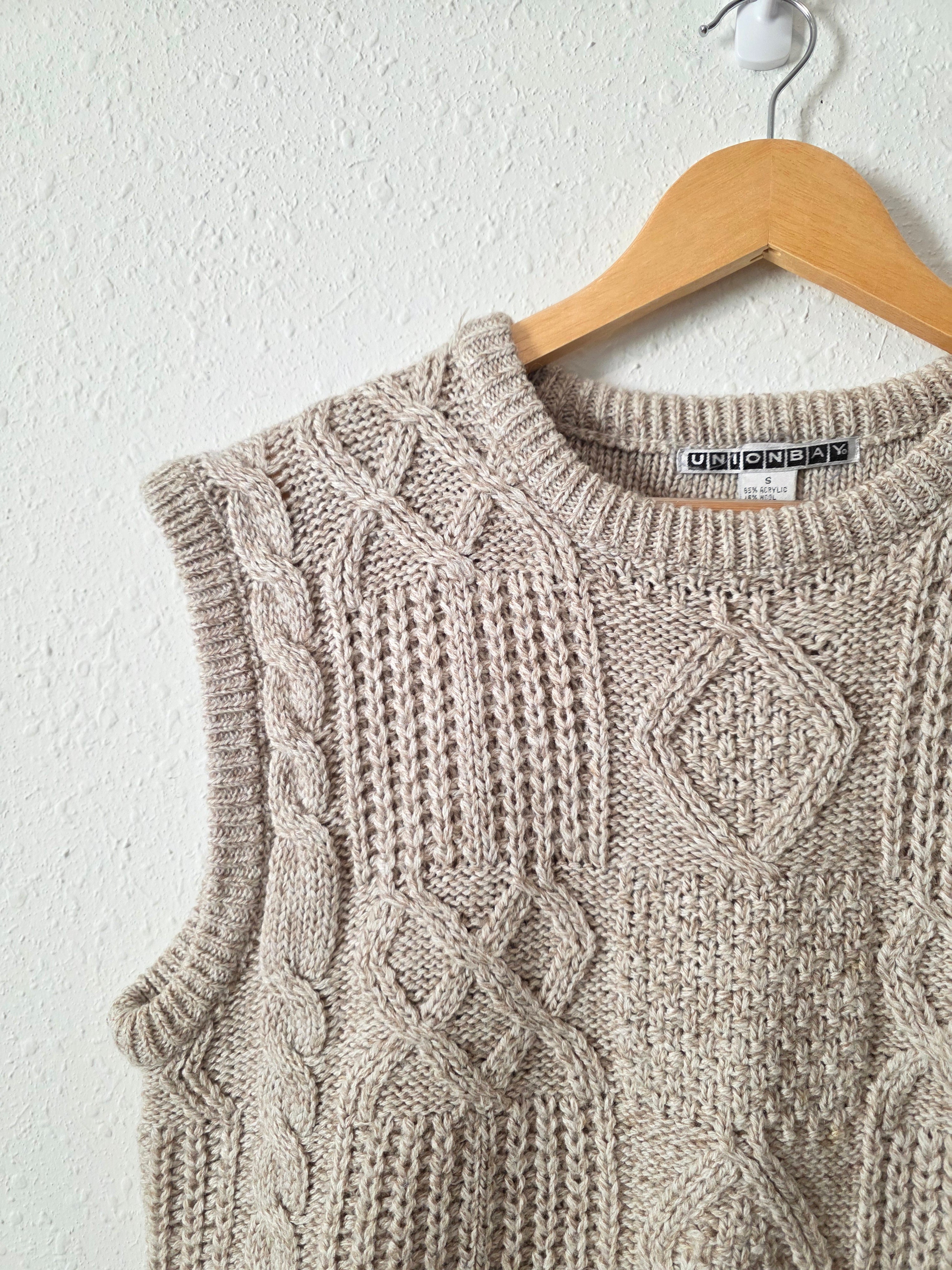 Vintage Chunky Sweater Vest (S)