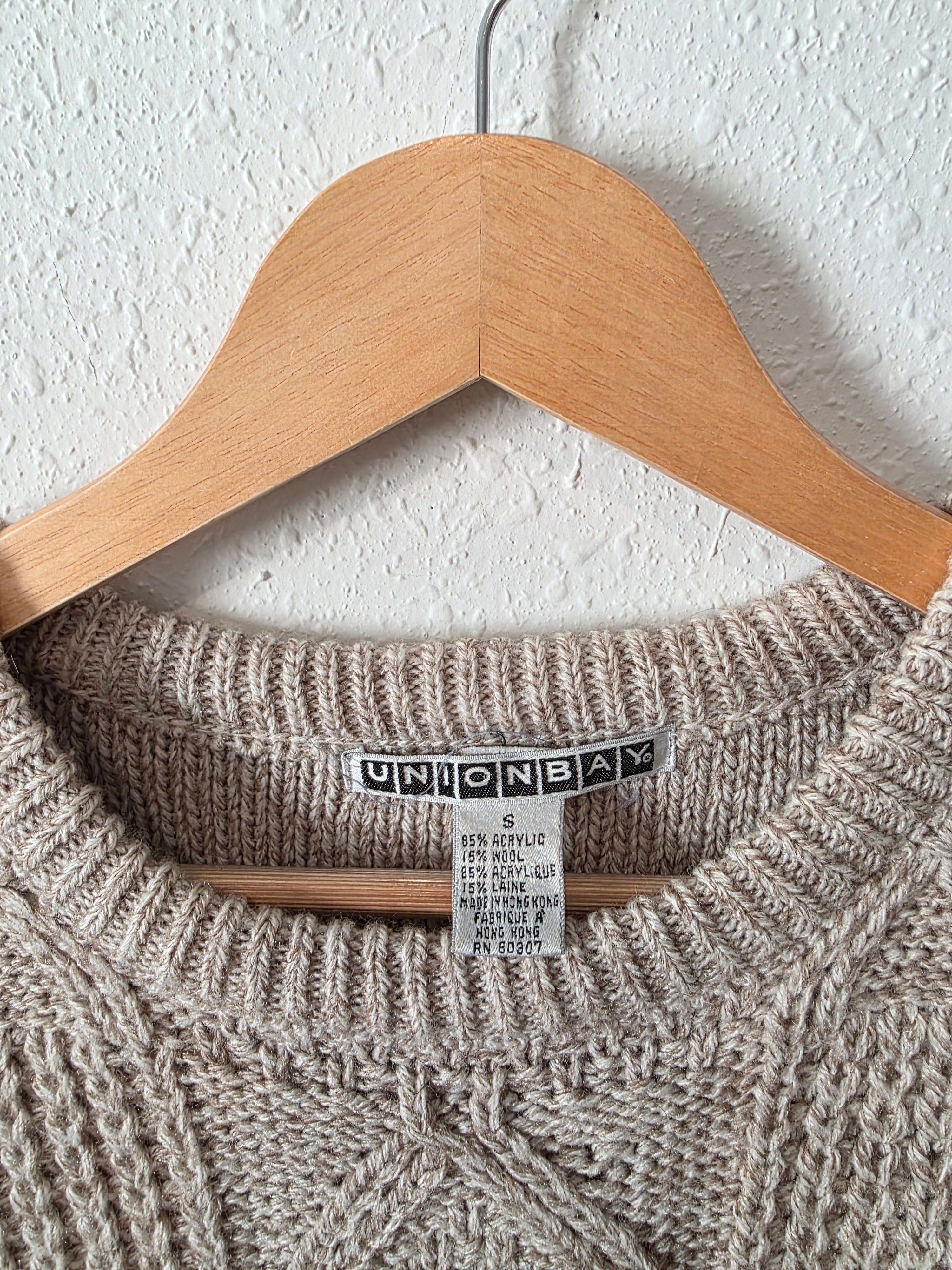 Vintage Chunky Sweater Vest (S)