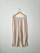 Loft Linen Blend Straight Pants (L)