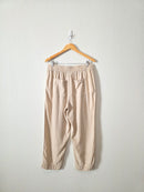 Loft Linen Blend Straight Pants (L)