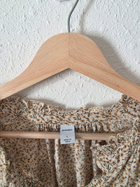 Floral Button Up Blouse (L)