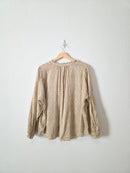 Floral Button Up Blouse (L)