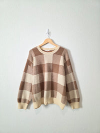Z Supply Cozy Checkered Sweater (L)