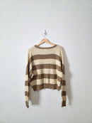 La Miel Neutral Striped Sweater (S)