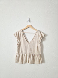 Abercrombie Linen Blend Top (XS)