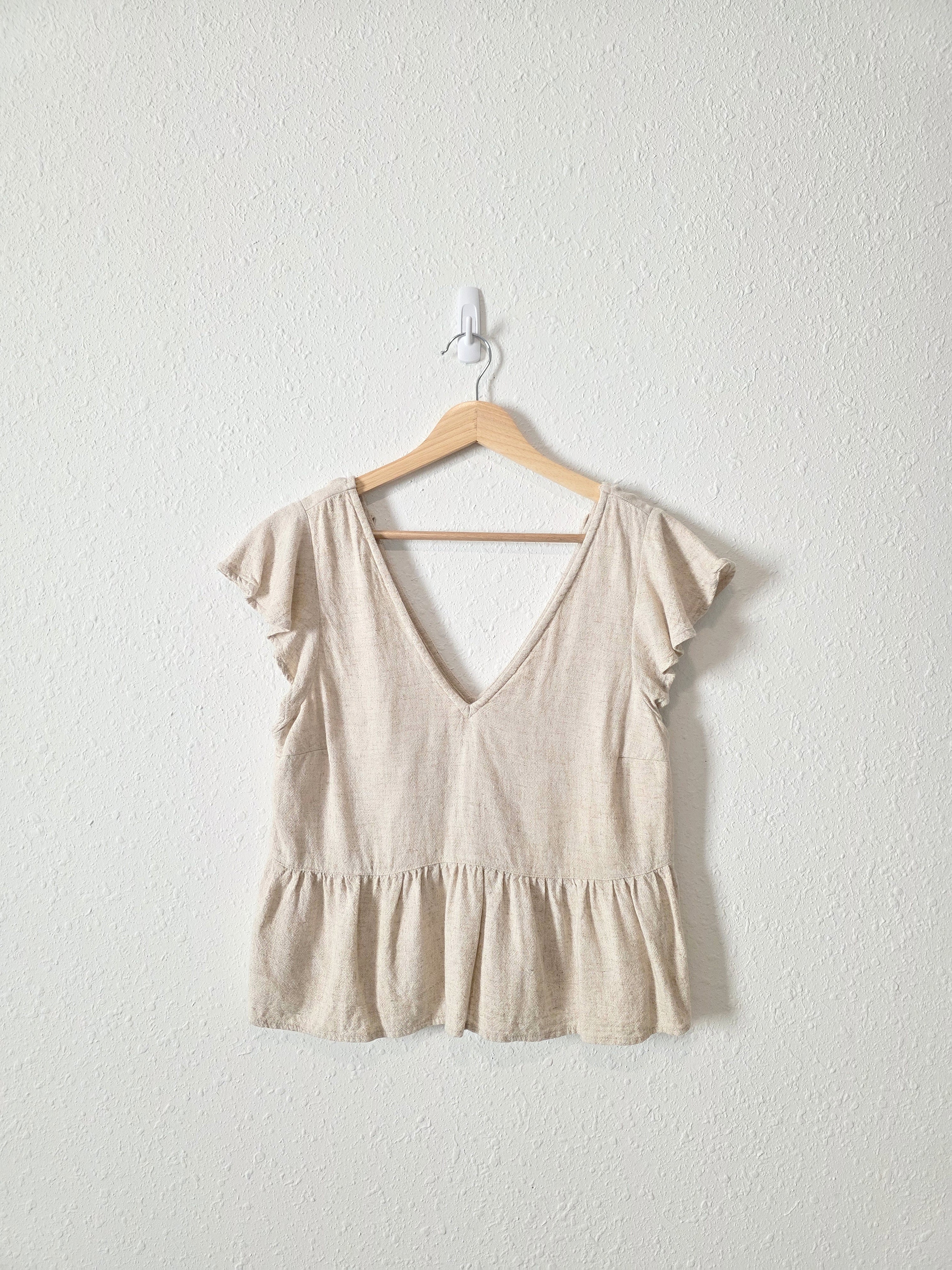 Abercrombie Linen Blend Top (XS)