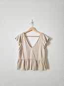 Abercrombie Linen Blend Top (XS)