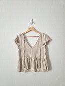 Abercrombie Linen Blend Top (XS)