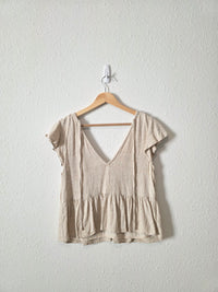 Abercrombie Linen Blend Top (XS)