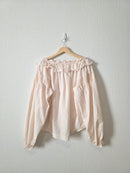 Anthropologie Striped Puff Sleeve Top (L)