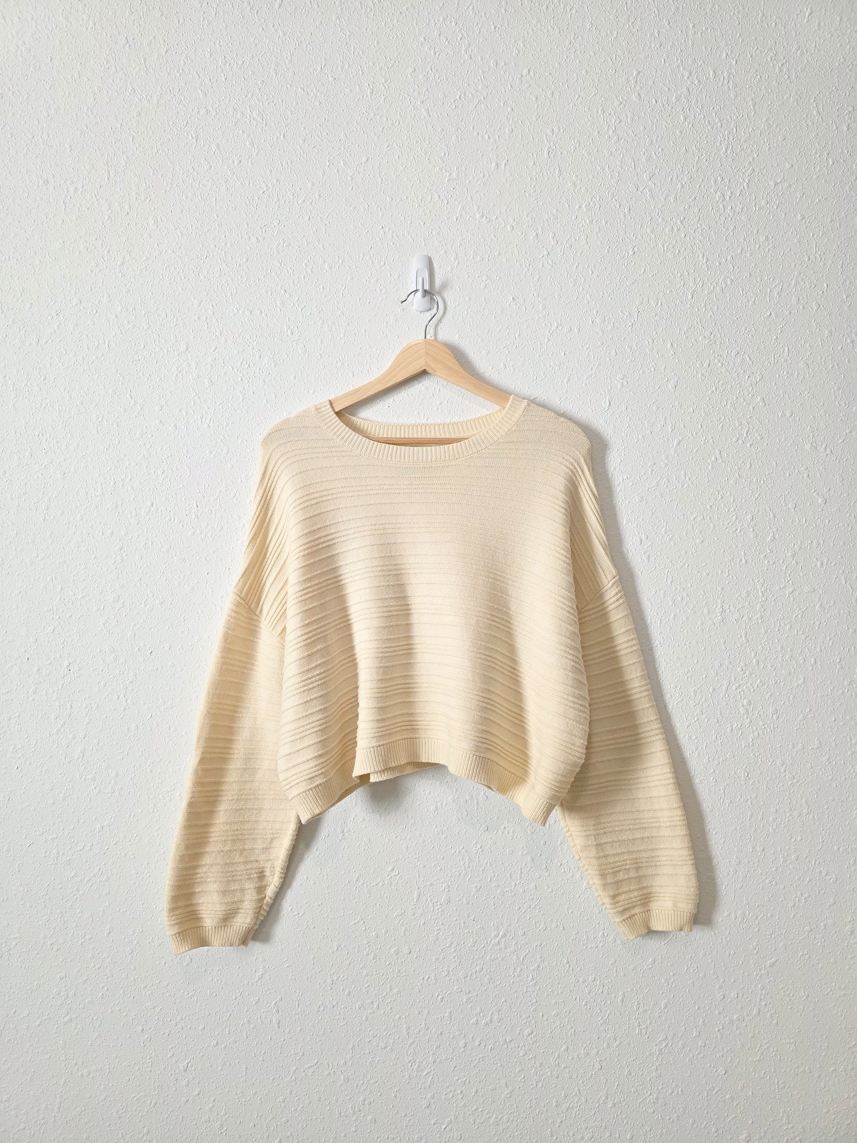 Billabong Cream Ribbed Sweater (L)