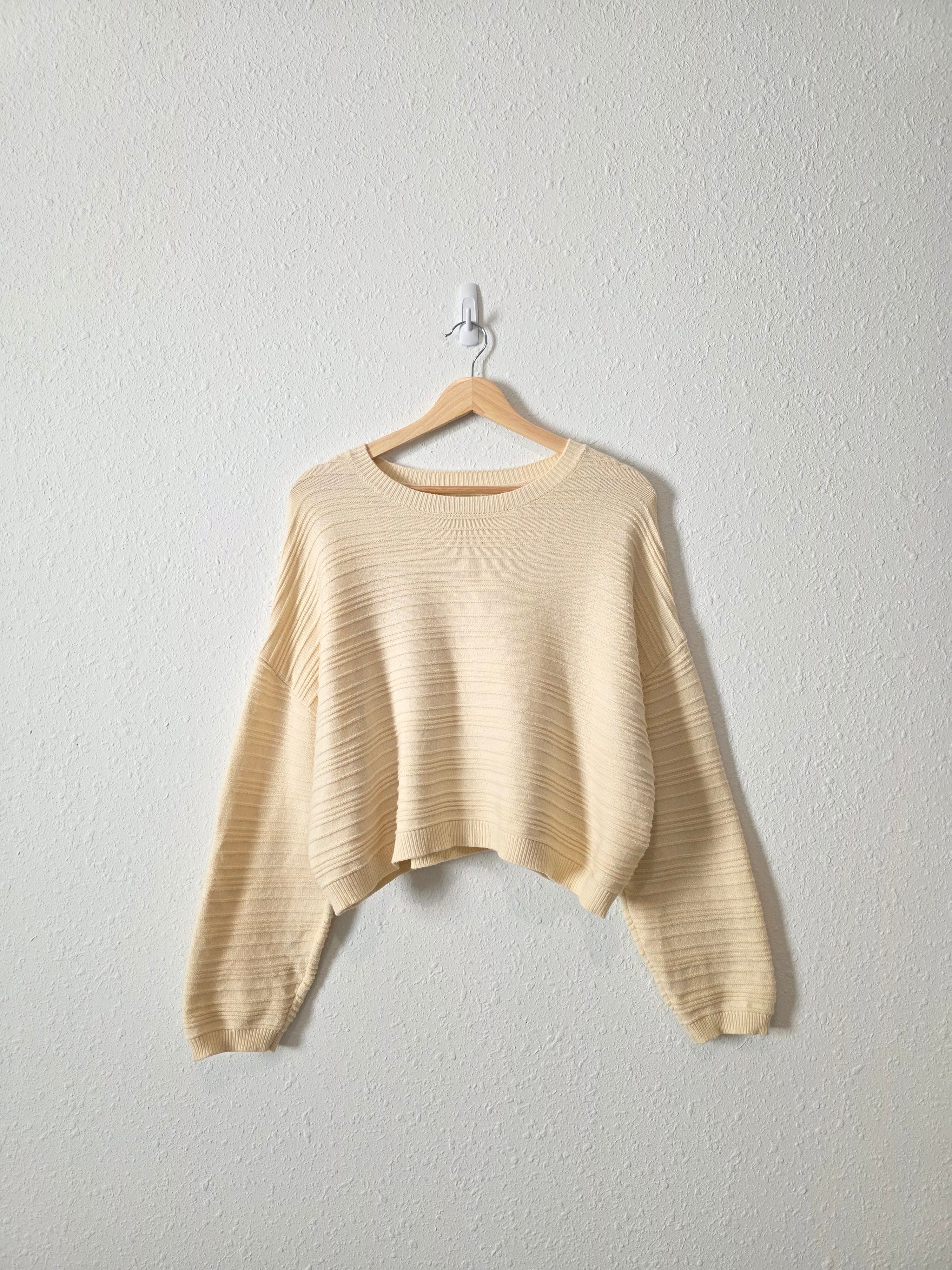 Billabong Cream Ribbed Sweater (L)