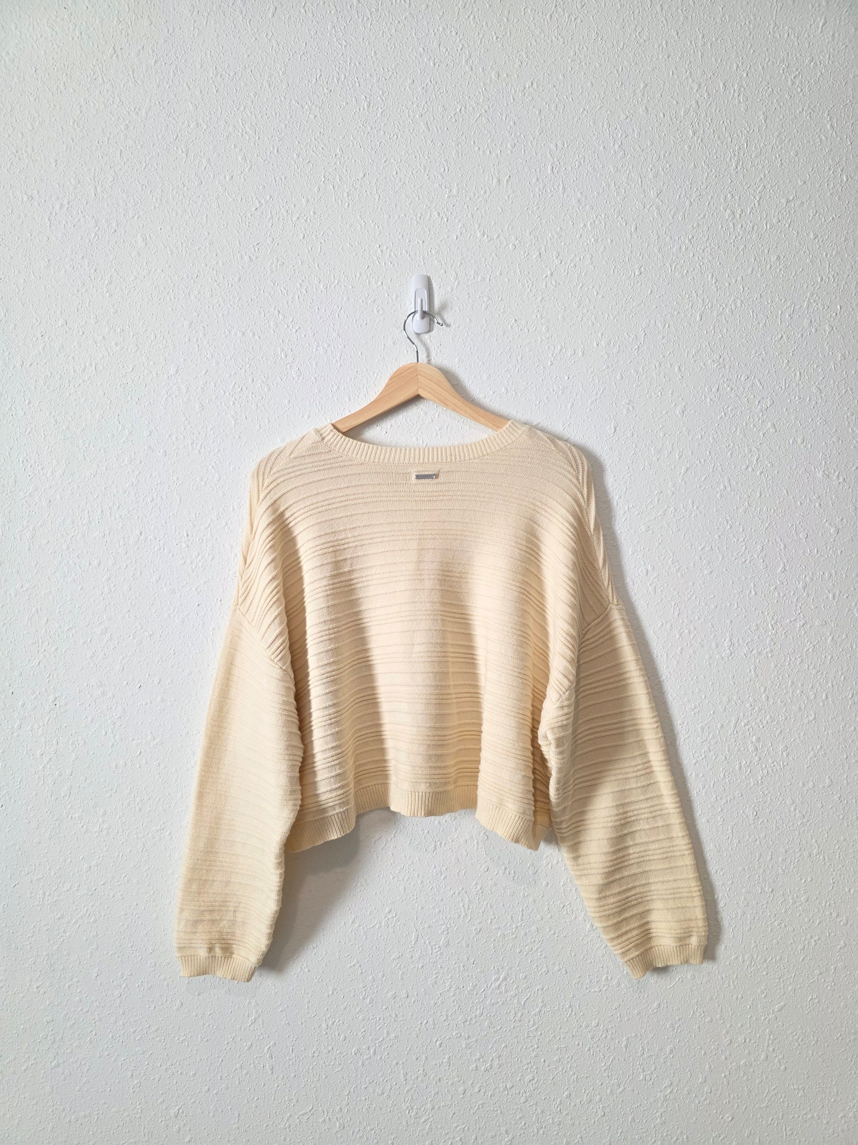 Billabong Cream Ribbed Sweater (L)
