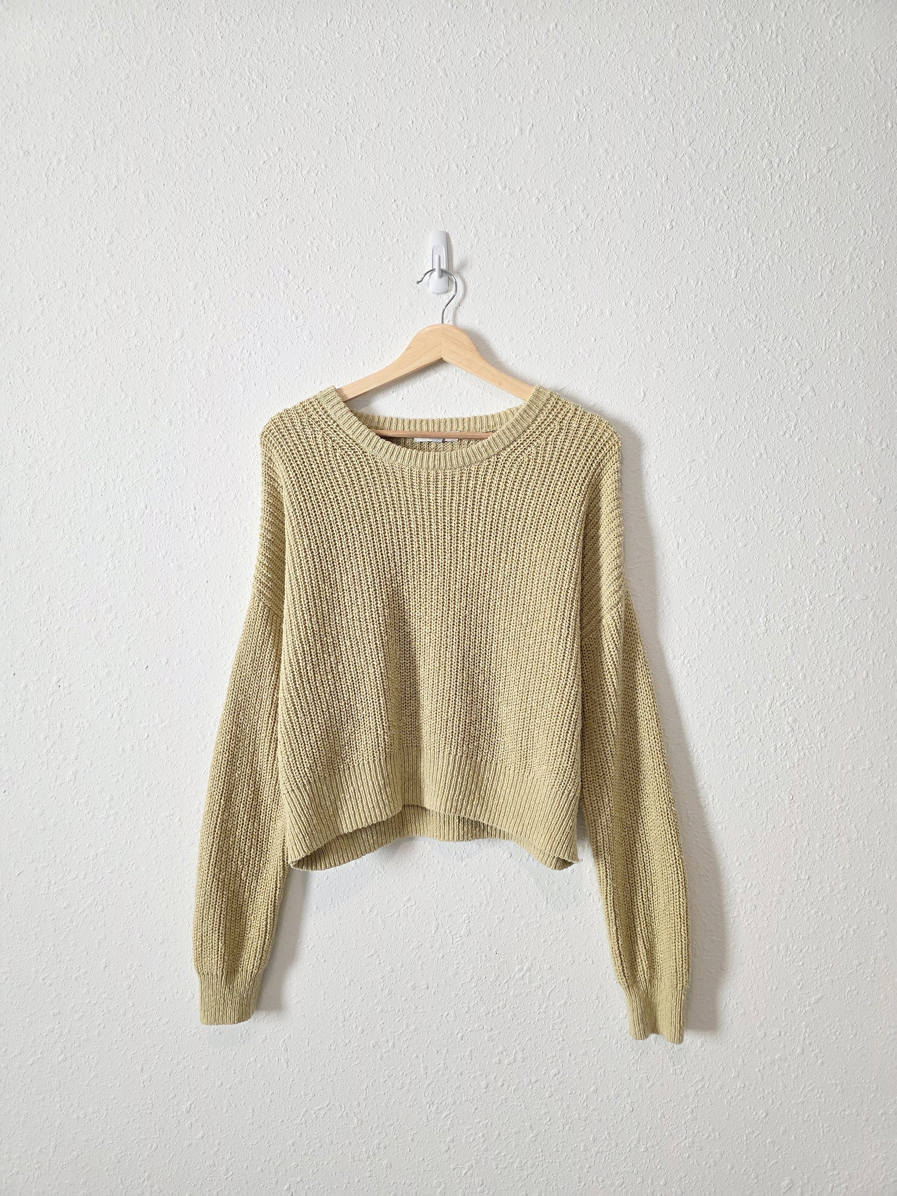 Madewell Light Green Cotton Sweater (L)