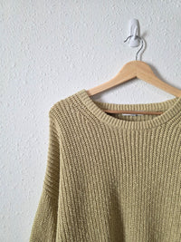 Madewell Light Green Cotton Sweater (L)