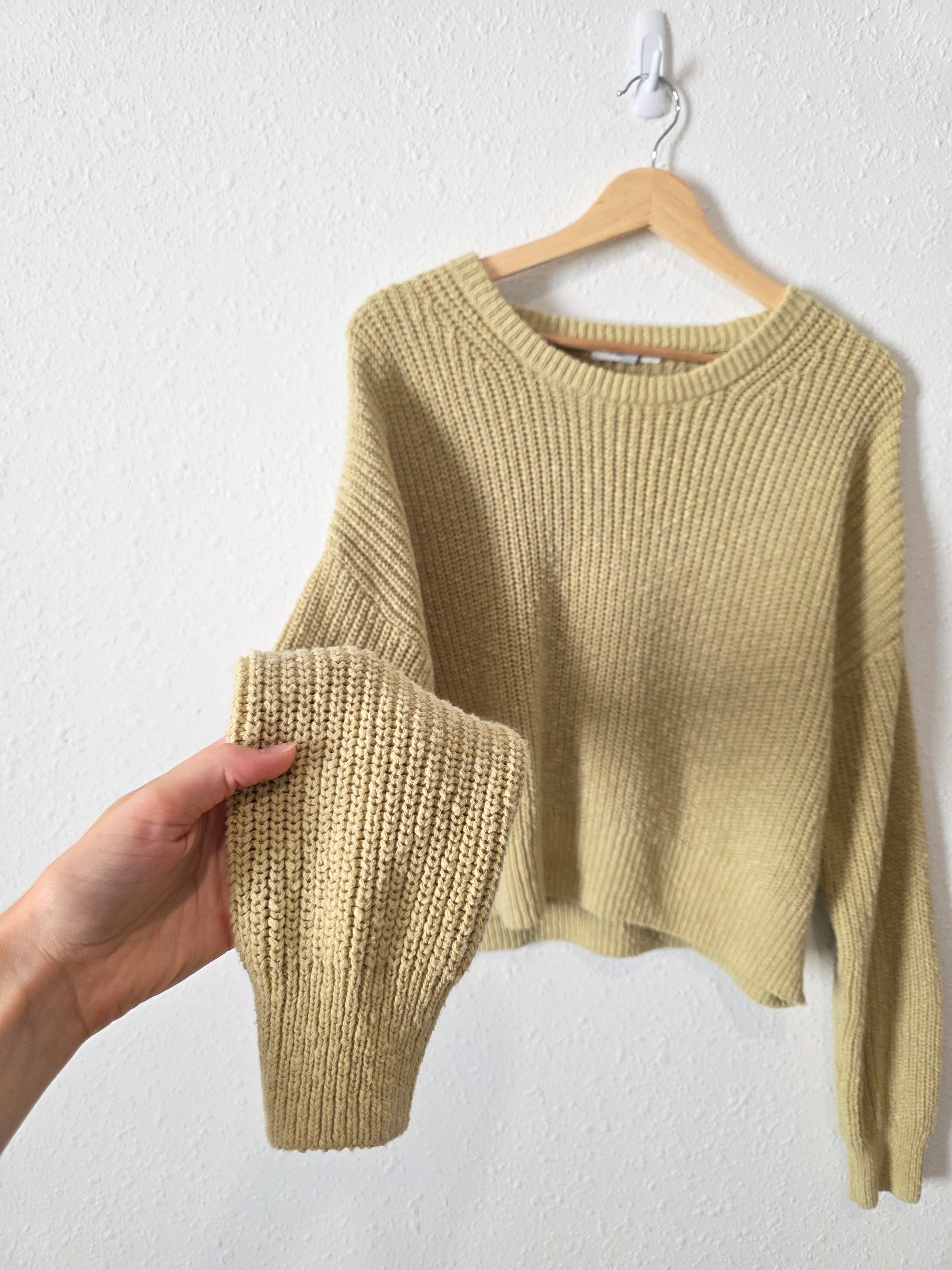 Madewell Light Green Cotton Sweater (L)
