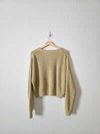 Madewell Light Green Cotton Sweater (L)