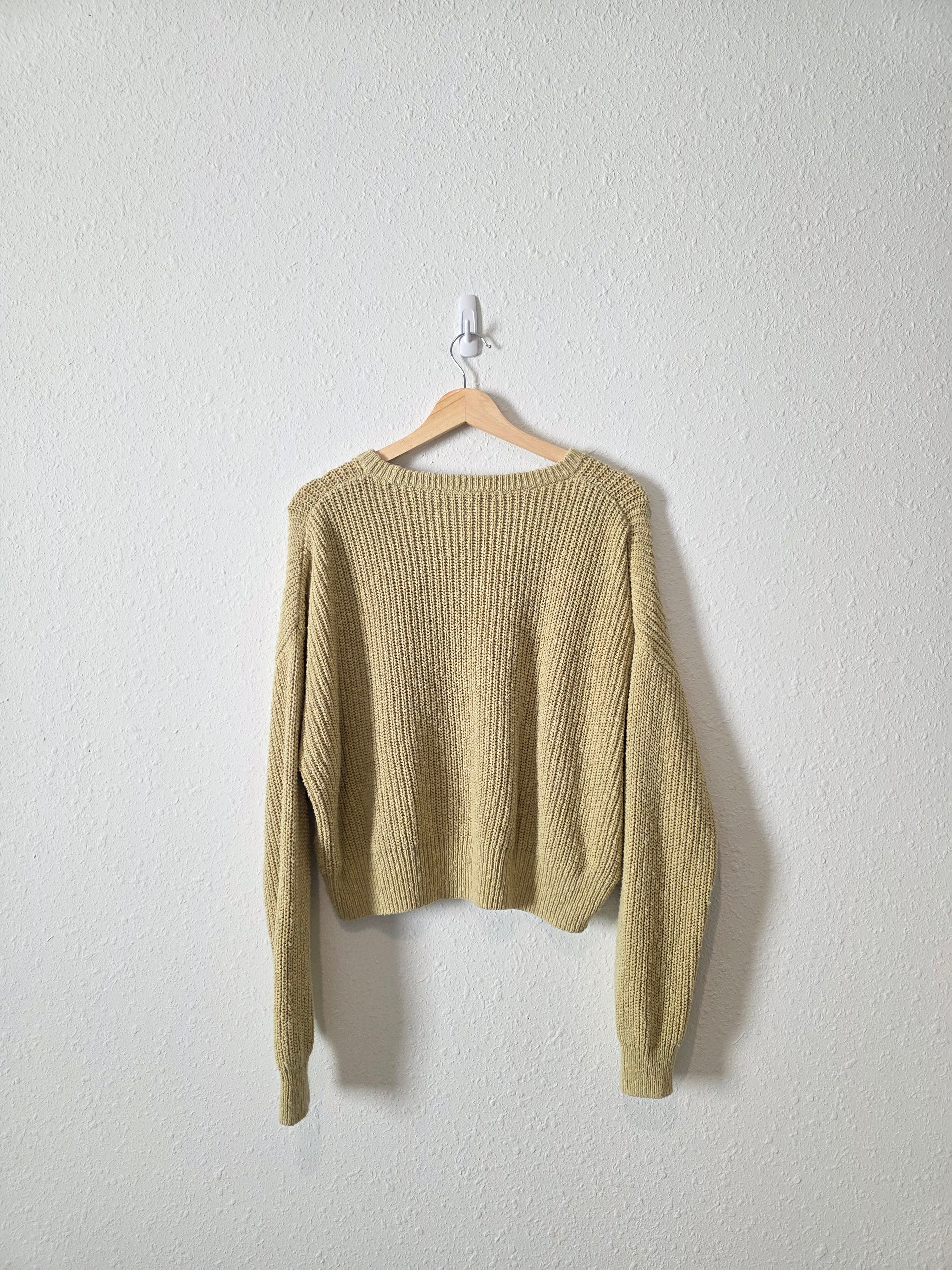 Madewell Light Green Cotton Sweater (L)