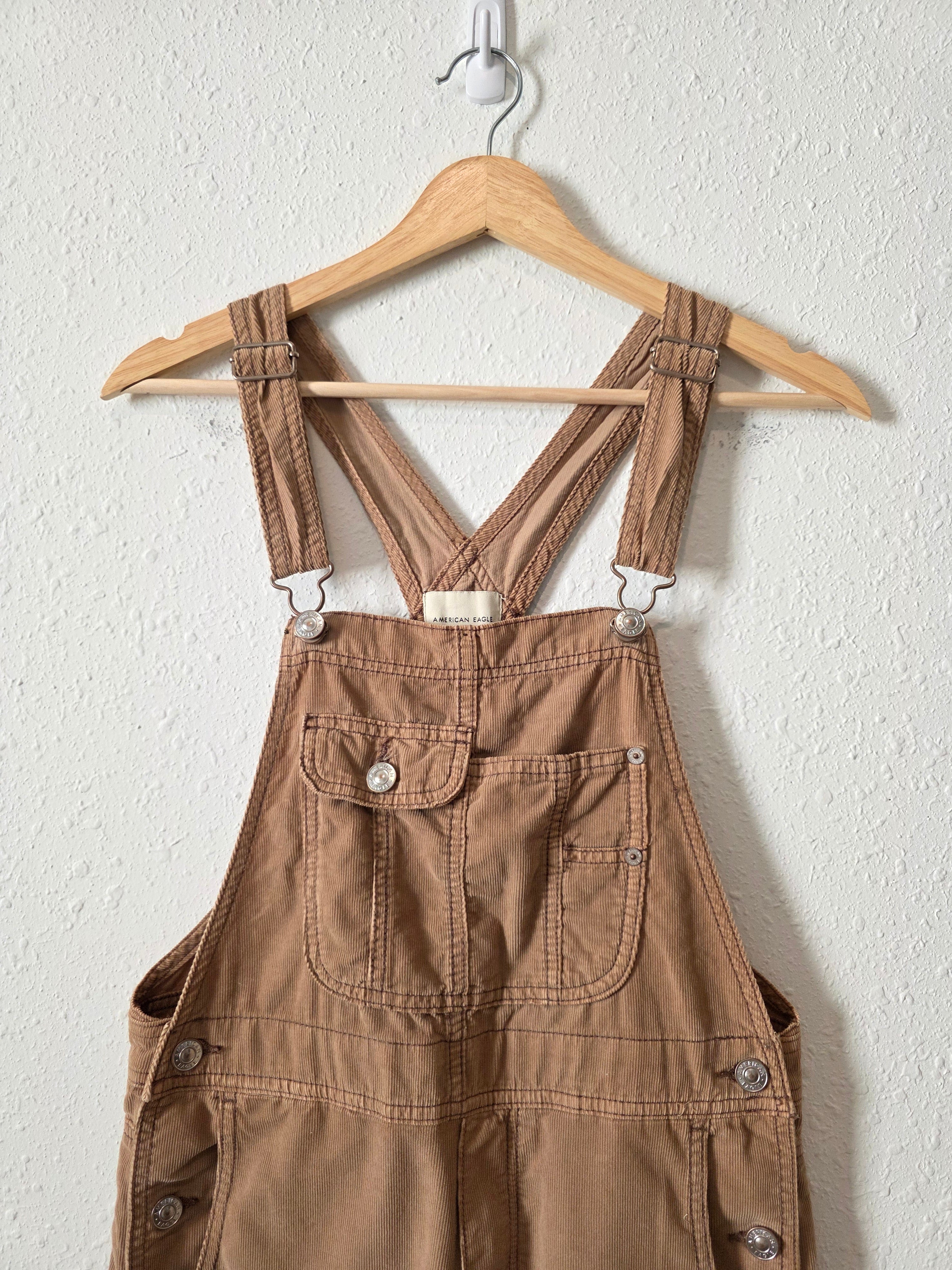 Brown Corduroy Overalls (XS)