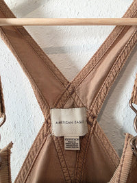 Brown Corduroy Overalls (XS)