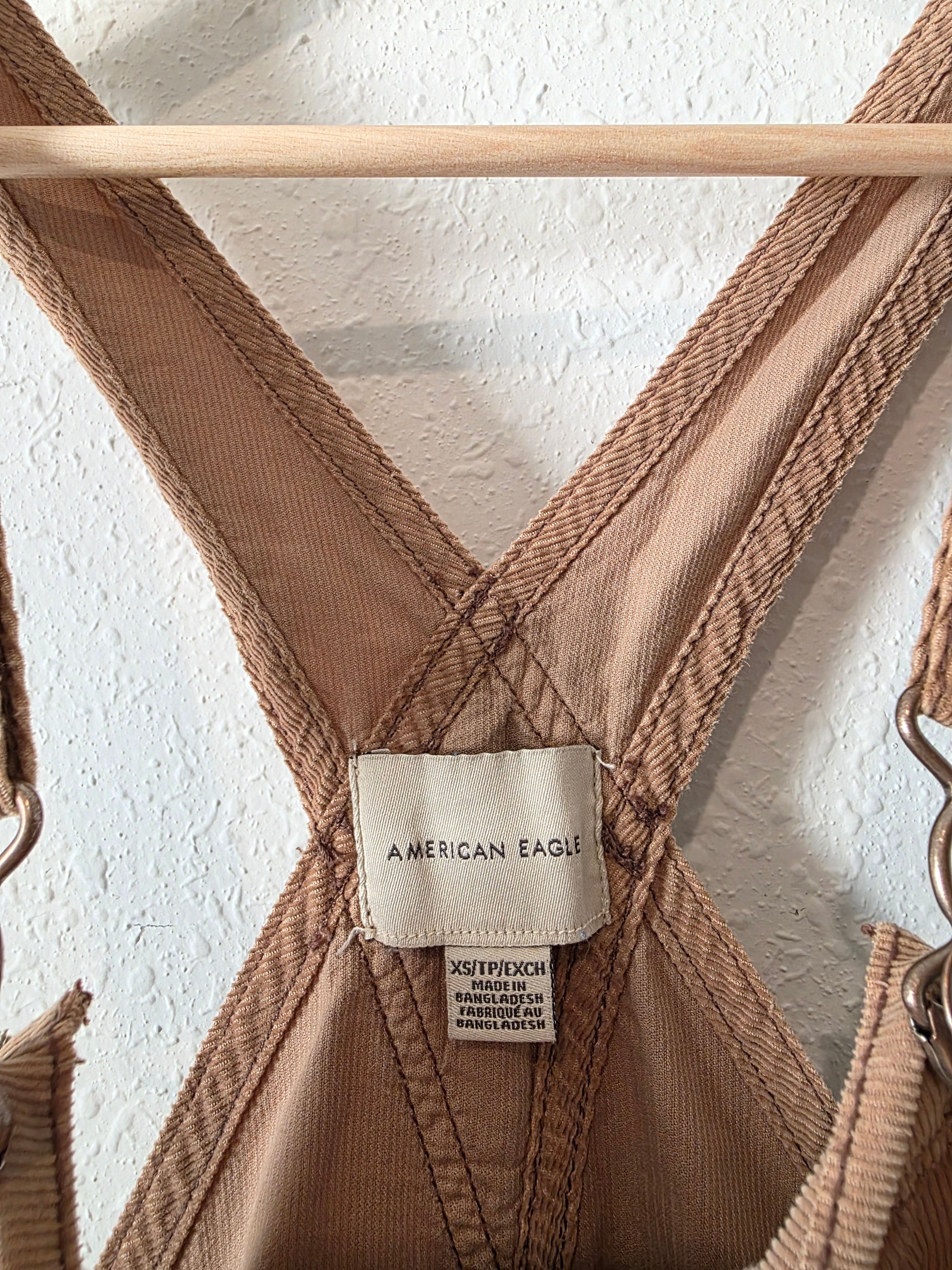 Brown Corduroy Overalls (XS)