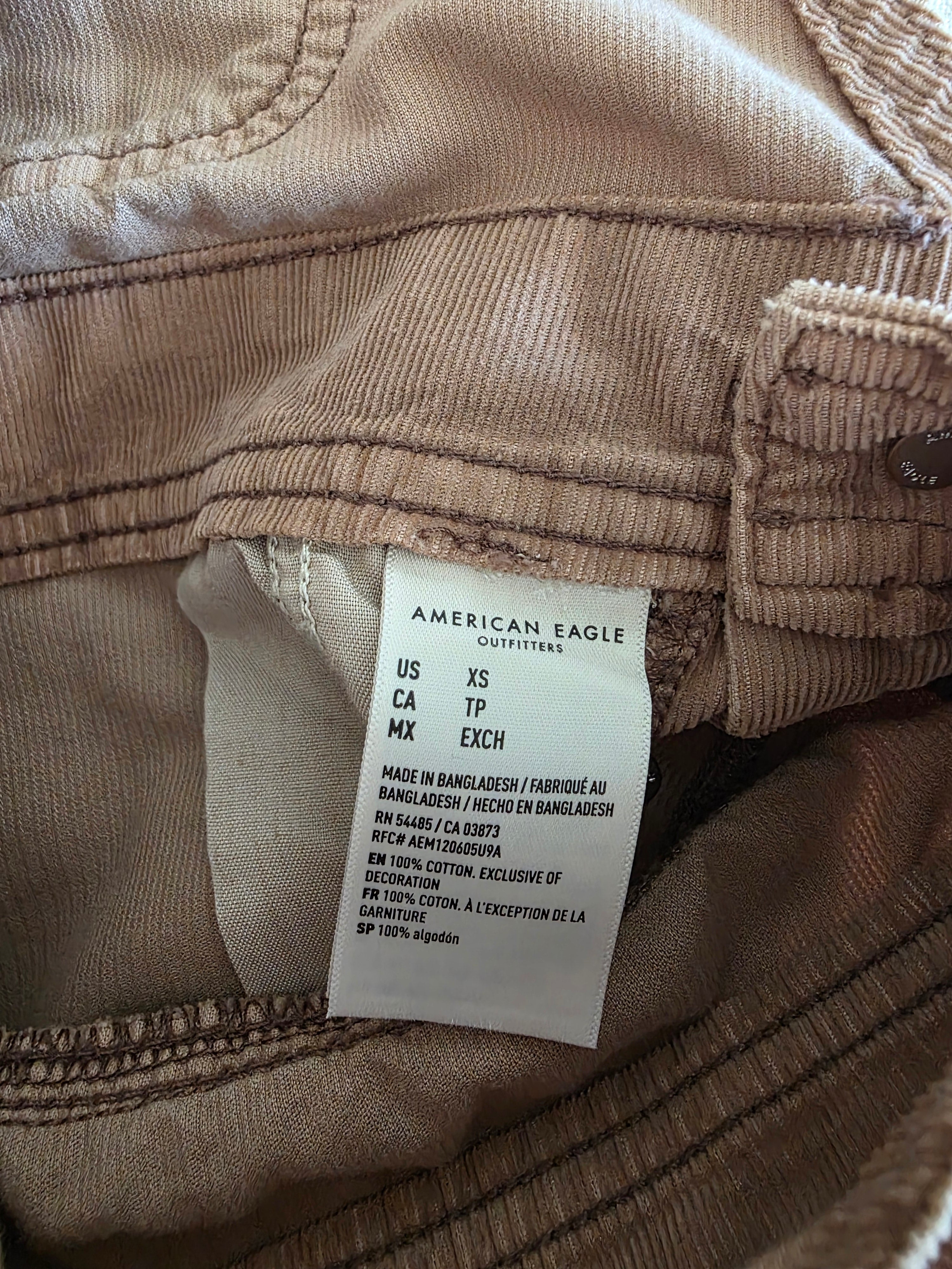 Brown Corduroy Overalls (XS)
