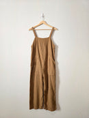 Brown Wide Leg Overall Jumpsuit (XS)
