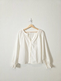 Gap Textured Cotton Blouse (M)