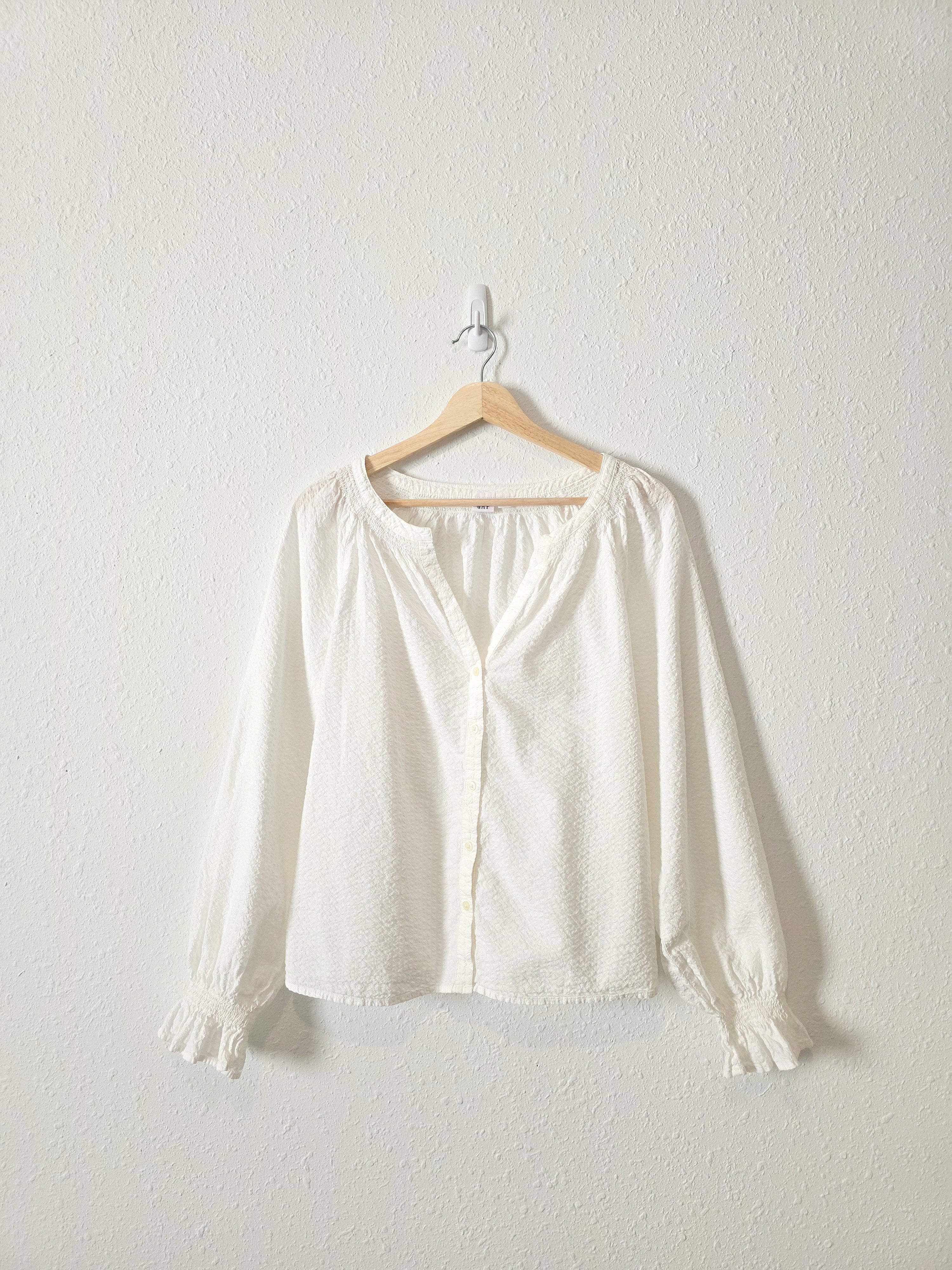 Gap Textured Cotton Blouse (M)